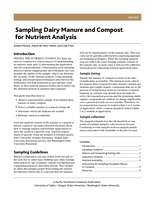 Sampling Dairy Manure and Compost for Nutrient Analysis
