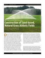 Best Management Practices for Construction of Sand-based Athletic Fields for Football and Soccer