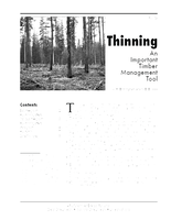 Thinning: An Important Timber Management Tool