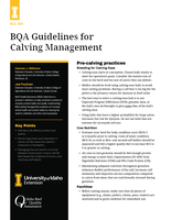 BQA - Guidelines for Calving Management