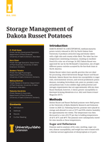 Storage Management of Dakota Russet Potatoes
