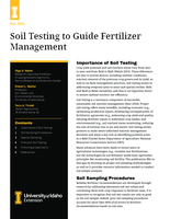 Soil Testing to Guide Fertilizer Management