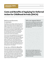 Costs and Benefits of Applying for Deferred Action for Childhood Arrivals (DACA)
