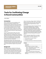Tools for Facilitating Change in Rural Communities
