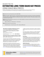 Estimating Long-Term Idaho Hay Prices Using Multiple Data Sources