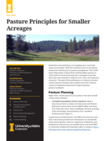 Pasture Principles for Smaller Acreages