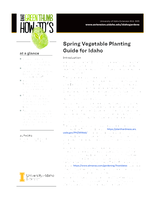 Spring Vegetable Planting Guide for Idaho