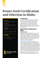 Potato Seed Certification and Selection in Idaho