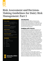 Risk Assessment and Decision-Making Guidelines for Dairy Risk Management: Part 3