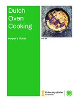 4-H Dutch Oven Cooking, Helper's Guide