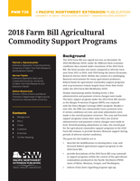 2018 Farm Bill Agricultural Commodity Support Programs