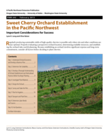 Sweet Cherry Orchard Establishment in the Pacific Northwest