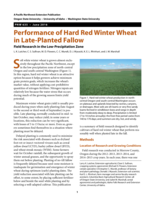 Perform of Hard Red Winter Wheat in Late-Planted No-Till Fallow