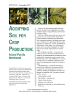 Acidifying Soil for Crop Production: Inland PNW