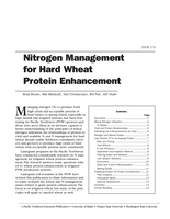 Nitrogen Management for Hard Wheat Protein Enhancement.