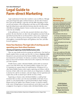 Farm Direct Marketing: Legal Guide to Farm Direct Marketing