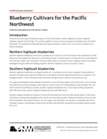 Blueberry Cultivars for the Pacific Northwest