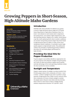 Growing Peppers in Short-Season, High-Altitude Gardens