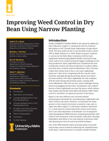 Improving Weed Control in Dry Bean Using Narrow Planting
