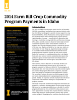 2014 Farm Bill Crop Commodity Program Payments in Idaho