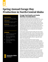 Spring Annual Forage Hay Production in North Central Idaho