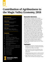 Contribution of Agribusiness to the Magic Valley Economy, 2018