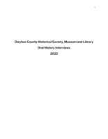 Collecting Gems: Improving Workforce Communication and Listening Skills Through Documenting Oral Histories of Idaho's Sagebrush Steppe