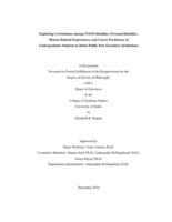 Exploring correlations among STEM identities, personal identities, mentor-related experiences, and career persistence of undergraduate students in Idaho public post-secondary institutions