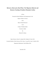 Between a rock and a hard place: the migratory behavior and resource tracking of southern mountain caribou