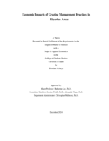 Economic Impacts of Grazing Management Practices in Riparian Areas