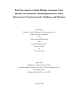 Real Time Adaptive Scalable Modular Automated Cyber Physical Test System for Advancing Research in Critical Infrastructure Protection, Security, Resilience, and Education