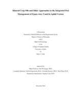 Mineral Crop Oils and Other Approaches to the Integrated Pest Management of Potato virus Y and its Aphid Vectors