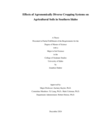 Effects of Agronomically Diverse Cropping Systems on Agricultural Soils in Southern Idaho