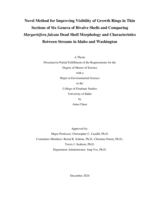 Novel Method for Improving Visibility of Growth Rings in Thin Sections of Six Genera of Bivalve Shells and Comparing Margaritifera falcata Dead Shell Morphology and Characteristics Between Streams in Idaho and Washington