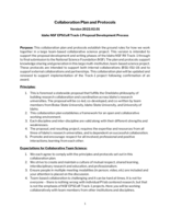 Collaboration Plan and Protocols: Idaho NSF EPSCoR Track-1 Proposal Development Process