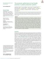 The economic performance of soil health practices in potato production systems