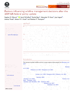 Factors influencing wildfire management decisions after the 2009 US federal policy update