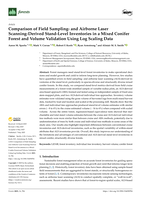 Comparison of field sampling- and airborne laser scanning-derived stand level inventories in a mixed conifer forest and volume validation using log scaling data