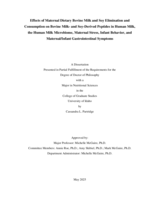 Effects of maternal dietary bovine milk and soy elimination and consumption on bovine milk- and soy-derived peptides in human milk, the human milk microbiome, maternal stress, infant behavior, and maternal/infant gastrointestinal symptoms