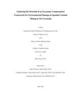 Exploring the Potential of an Economic Compensation Framework for Environmental Damage in Spanish Colonial Mining in New Granada
