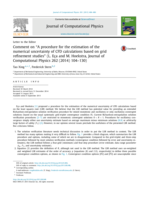Comment on "A procedure for the estimation of the numerical uncertainty of CFD calculations based on grid refinement studies" (L. Eca and M. Hoekstra, Journal of Computational Physics 262 (2014) 104-130)