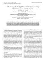 CFD Simulation of a Floating Offshore Wind Turbine System Using a Quasi-static Crowfoot Mooring-Line Model
