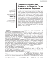 Computational towing tank procedures for single run curves of resistance and propulsion