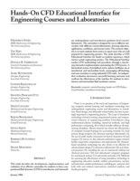 Hands-On CFD Educational Interface for Engineering Courses and Laboratories