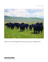 Idaho Private Rangeland Grazing   Lease Arrangements