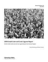 2009 Small Grain and Grain Legume Report: Northern Idaho Small Grain and Grain Legume Research and Extension Program