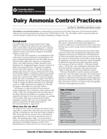 Dairy Ammonia Control Practices