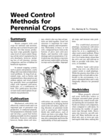 Weed Control Methods for Perennial Crops