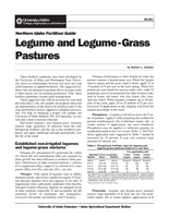 Northern Idaho Fertilizer Guide: Legume and Legume-Grass Pastures