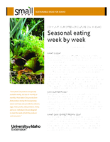 Community Supported Agriculture (CSA) in Idaho: Seasonal Eating Week by Week